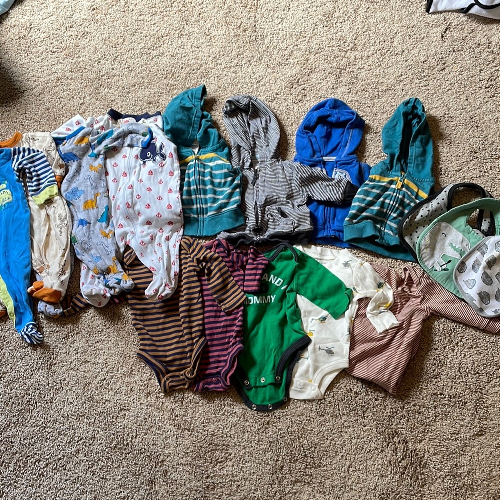 0-3 long sleeve items boy